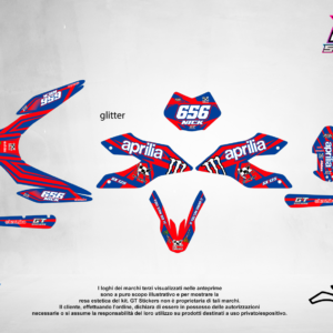 Kit Grafiche Personalizzate APRILIA RX SX 50 125 – Crimson – Crystal 0.4 mm