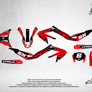 Kit Grafiche Personalizzate APRILIA RX SX 50 125 – Nova – Crystal 0.4 mm