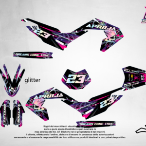 Kit Grafiche Personalizzate APRILIA RX SX 50 125 – Pulse – Crystal 0.4 mm