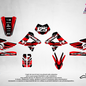 Kit Grafiche Personalizzate APRILIA RX SX 50 125 – Reaper – Crystal 0.4 mm