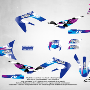 Kit Grafiche Personalizzate APRILIA RX SX 50 125 – Spark – Crystal 0.4 mm