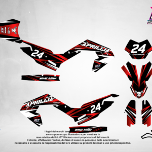 Kit Grafiche Personalizzate APRILIA RX SX 50 125 – Spider – Crystal 0.4 mm