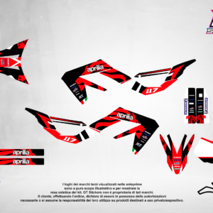 Kit Grafiche Personalizzate APRILIA RX SX 50 125 – Strike – Crystal 0.4 mm