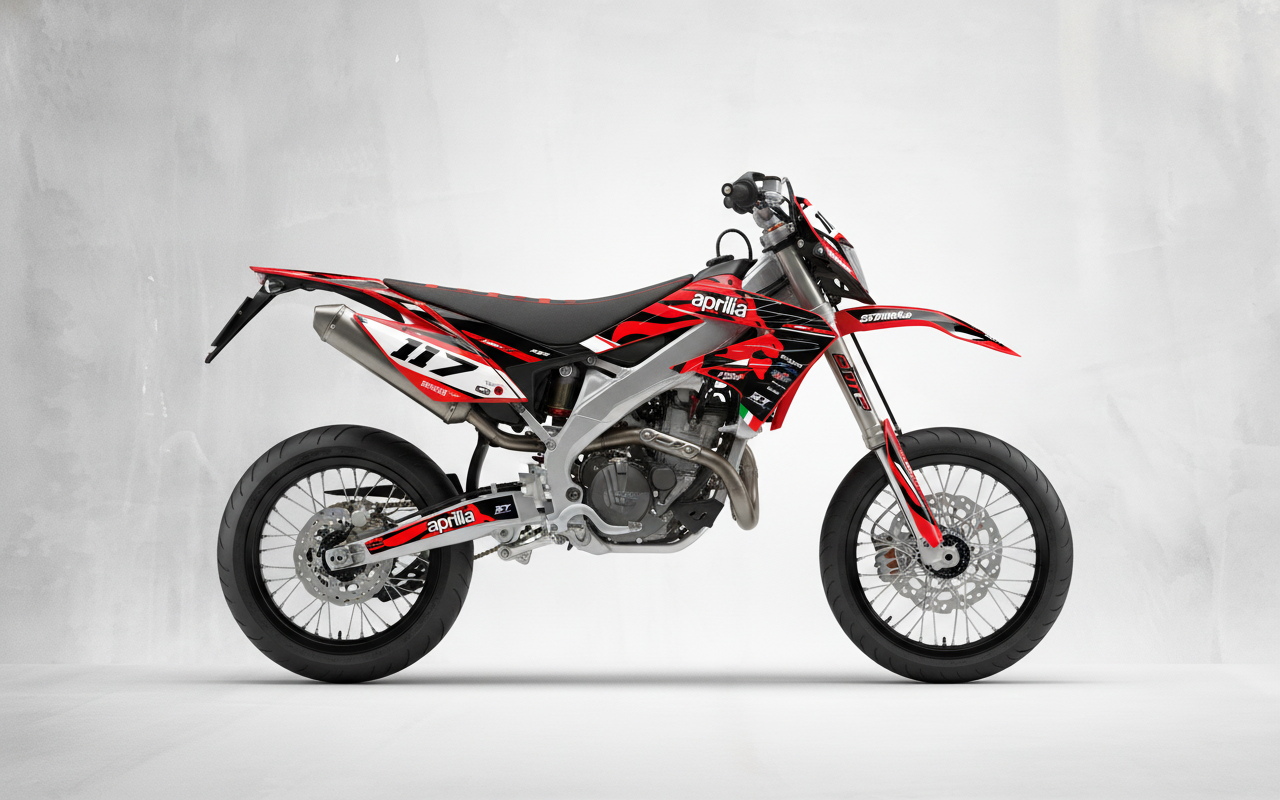 Kit Grafiche Personalizzate APRILIA RX SX 50 125 – Strike – Crystal 0.4 mm - immagine 2