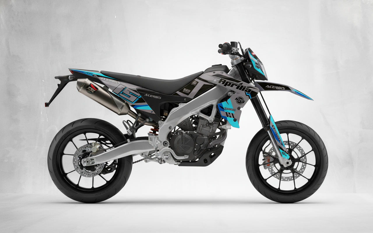 Kit Grafiche Personalizzate APRILIA RX SX 50 125 – Strike – Crystal 0.4 mm - immagine 2