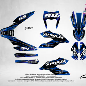 Kit Grafiche Personalizzate APRILIA RX SX 50 125 – Wolf – Crystal 0.4 mm