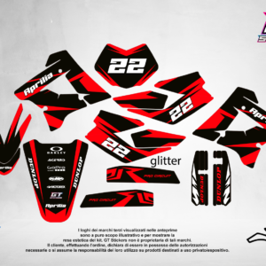 Kit Grafiche Personalizzate APRILIA RX SX 50 125 – Wolf – Crystal 0.4 mm