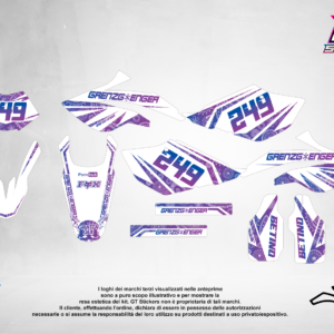Kit Grafiche Personalizzate BETA RR 50 125 250 450 – Apex – Crystal 0.4 mm