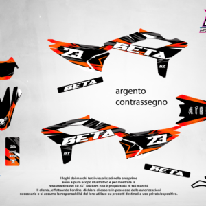 Kit Grafiche Personalizzate BETA RR 50 125 250 450 – Crimson – Crystal 0.4 mm