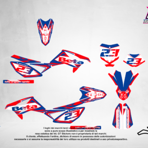 Kit Grafiche Personalizzate BETA RR 50 125 250 450 – Falcon – Crystal 0.4 mm