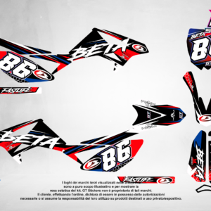 Kit Grafiche Personalizzate BETA RR 50 125 250 450 – Riot – Crystal 0.4 mm