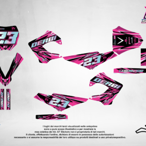 Kit Grafiche Personalizzate DERBI Senda DRD 50 125 – Venom – Crystal 0.4 mm