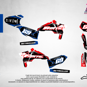 Kit Grafiche Personalizzate FANTIC XX XE XEF 50 125 250 450 – Blaze – Crystal 0.4 mm