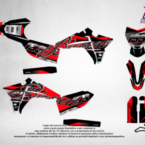 Kit Grafiche Personalizzate FANTIC XX XE XEF 50 125 250 450 – Cobra – Crystal 0.4 mm