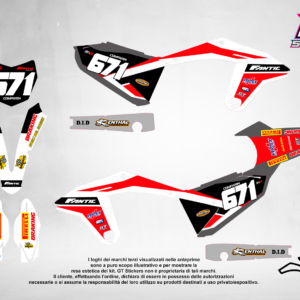 Kit Grafiche Personalizzate FANTIC XX XE XEF 50 125 250 450 – Comet – Crystal 0.4 mm