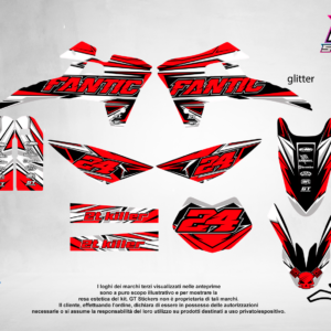Kit Grafiche Personalizzate FANTIC XX XE XEF 50 125 250 450 – Dynamo – Crystal 0.4 mm