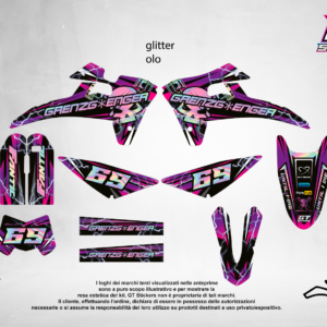 Kit Grafiche Personalizzate FANTIC XX XE XEF 50 125 250 450 – Frost – Crystal 0.4 mm