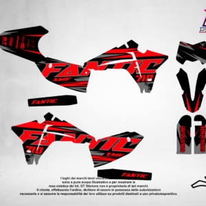 Kit Grafiche Personalizzate FANTIC XX XE XEF 50 125 250 450 – Ghost – Crystal 0.4 mm