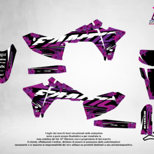 Kit Grafiche Personalizzate FANTIC XX XE XEF 50 125 250 450 – Hawk – Crystal 0.4 mm