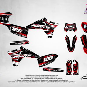 Kit Grafiche Personalizzate FANTIC XX XE XEF 50 125 250 450 – Phoenix – Crystal 0.4 mm