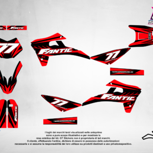 Kit Grafiche Personalizzate FANTIC XX XE XEF 50 125 250 450 – Predator – Crystal 0.4 mm