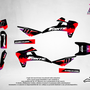 Kit Grafiche Personalizzate FANTIC XX XE XEF 50 125 250 450 – Predator – Crystal 0.4 mm