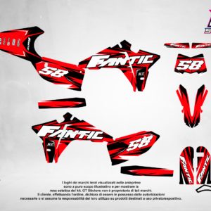 Kit Grafiche Personalizzate FANTIC XX XE XEF 50 125 250 450 – Pulse – Crystal 0.4 mm