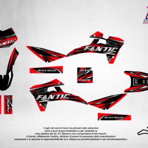 Kit Grafiche Personalizzate FANTIC XX XE XEF 50 125 250 450 – Pulse – Crystal 0.4 mm