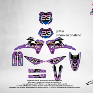 Kit Grafiche Personalizzate FANTIC XX XE XEF 50 125 250 450 – Raptor – Crystal 0.4 mm