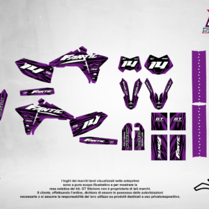 Kit Grafiche Personalizzate FANTIC XX XE XEF 50 125 250 450 – Reaper – Crystal 0.4 mm