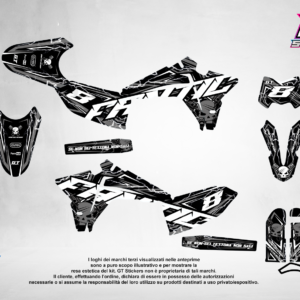 Kit Grafiche Personalizzate FANTIC XX XE XEF 50 125 250 450 – Rebel – Crystal 0.4 mm