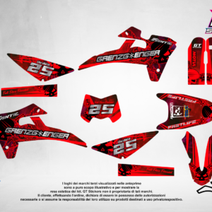 Kit Grafiche Personalizzate FANTIC XX XE XEF 50 125 250 450 – Riot – Crystal 0.4 mm