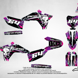 Kit Grafiche Personalizzate FANTIC XX XE XEF 50 125 250 450 – Spark – Crystal 0.4 mm