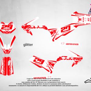 Kit Grafiche Personalizzate FANTIC XX XE XEF 50 125 250 450 – Spider – Crystal 0.4 mm