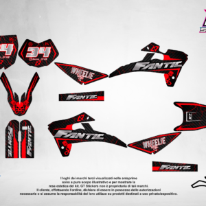 Kit Grafiche Personalizzate FANTIC XX XE XEF 50 125 250 450 – Storm – Crystal 0.4 mm