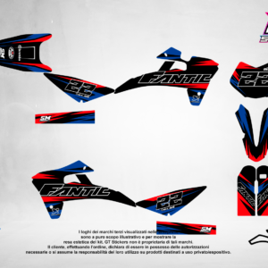 Kit Grafiche Personalizzate FANTIC XX XE XEF 50 125 250 450 – Strike – Crystal 0.4 mm