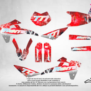 Kit Grafiche Personalizzate FANTIC XX XE XEF 50 125 250 450 – Strike – Crystal 0.4 mm