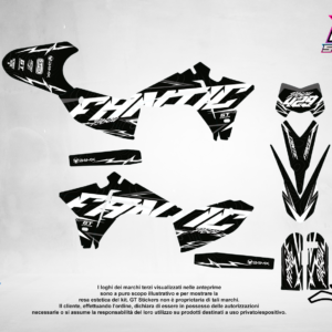 Kit Grafiche Personalizzate FANTIC XX XE XEF 50 125 250 450 – Strike – Crystal 0.4 mm
