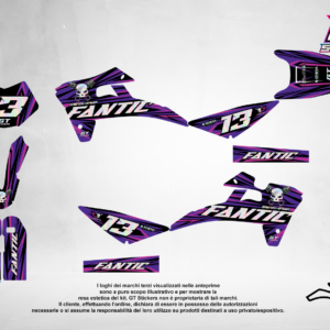 Kit Grafiche Personalizzate FANTIC XX XE XEF 50 125 250 450 – Thunder – Crystal 0.4 mm