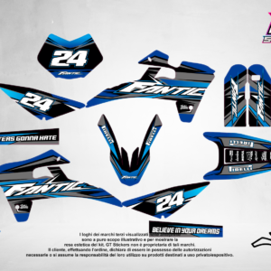 Kit Grafiche Personalizzate FANTIC XX XE XEF 50 125 250 450 – Titan – Crystal 0.4 mm