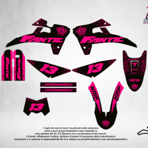 Kit Grafiche Personalizzate FANTIC XX XE XEF 50 125 250 450 – Venom – Crystal 0.4 mm