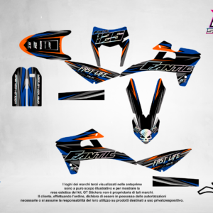 Kit Grafiche Personalizzate FANTIC XX XE XEF 50 125 250 450 – Vortex – Crystal 0.4 mm