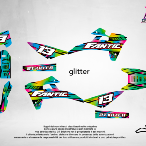 Kit Grafiche Personalizzate FANTIC XX XE XEF 50 125 250 450 – Vortex – Crystal 0.4 mm