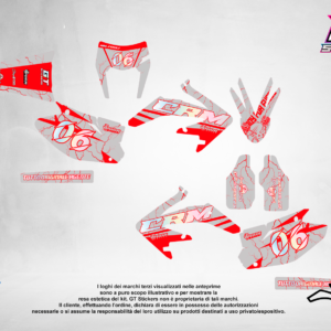 Kit Grafiche Personalizzate HONDA CR CRF 50 125 250 450 – Apex – Crystal 0.4 mm