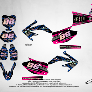 Kit Grafiche Personalizzate HONDA CR CRF 50 125 250 450 – Apex – Crystal 0.4 mm
