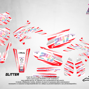 Kit Grafiche Personalizzate HONDA CR CRF 50 125 250 450 – Apex – Crystal 0.4 mm