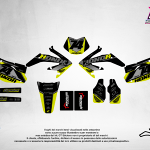 Kit Grafiche Personalizzate HONDA CR CRF 50 125 250 450 – Blaze – Crystal 0.4 mm