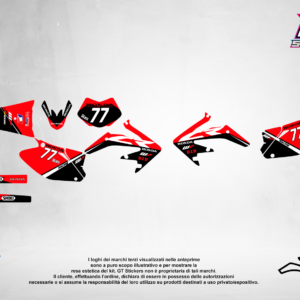 Kit Grafiche Personalizzate HONDA CR CRF 50 125 250 450 – Blaze – Crystal 0.4 mm