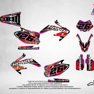 Kit Grafiche Personalizzate HONDA CR CRF 50 125 250 450 – Blaze – Crystal 0.4 mm