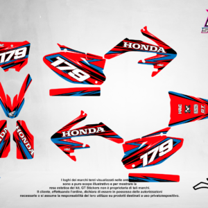 Kit Grafiche Personalizzate HONDA CR CRF 50 125 250 450 – Bolt – Crystal 0.4 mm